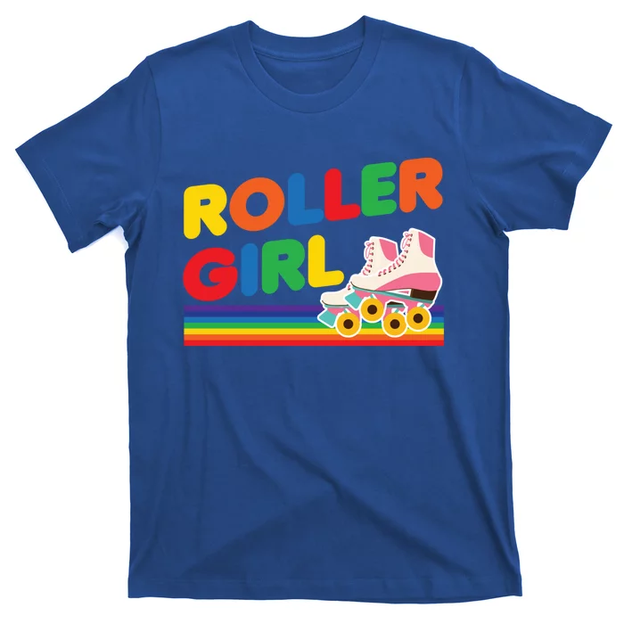 Roller Girl Retro Roller Skates Inline Skating Skate Sport Gift T-Shirt