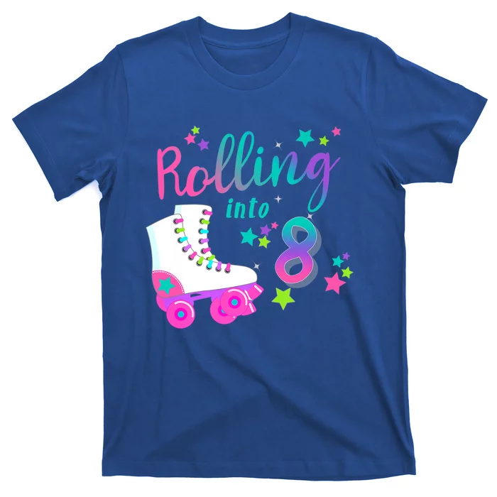 Roller Skate Birthday Gift 5th 80's Outfit Decades Party T-Shirt