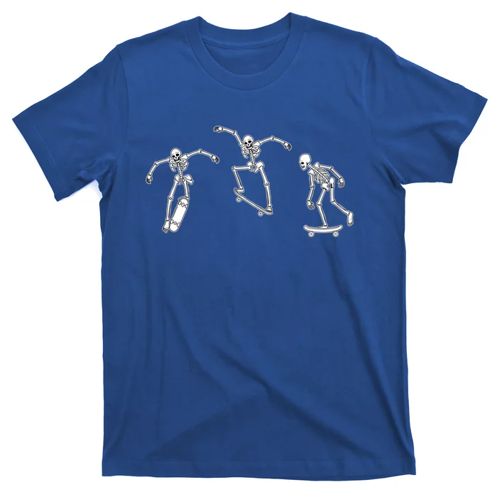 Skateboarding Skeletons Skeleton Skater Halloween Skate Meaningful Gift T-Shirt